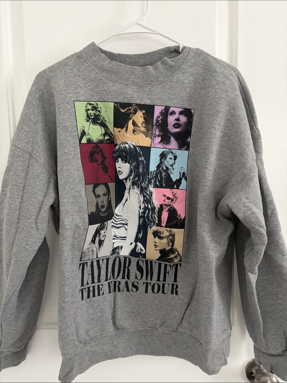 Taylor Swift The Eras Tour Gray Graphic Sweatshirt